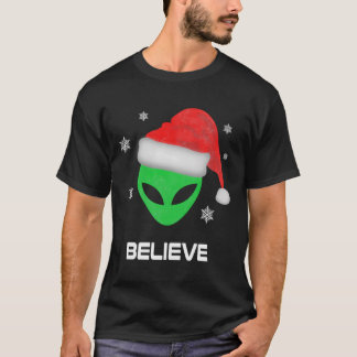 T-shirt Drôle Alien Père Noël Noël Noël Noël cadeau Noël