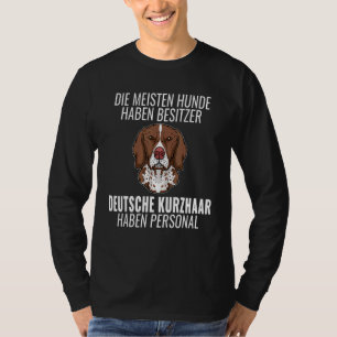T-shirt Drôle Allemand Cheveux Court Personnels Chien Déte