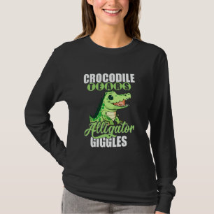 T-shirt Drôle Alligator Amant Crocodile Gator Cartoon Femm