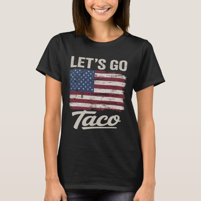 T-shirt Drôle Allons Taco Chemise Allons Taco Hommes Femme (Devant)