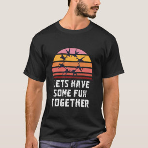 T-shirt Drôle Allons-y s'amuser ensemble parachutisme limi