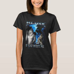 T-shirt Drôle Alpha Wolf mème Lien si vous voulez moi Boot