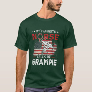 T-shirt Drôle Américain Drôle Mon Infirmière Préférée M'Ap