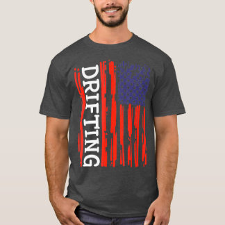 T-shirt Drôle américain drôles voitures dérive Burnout Rac