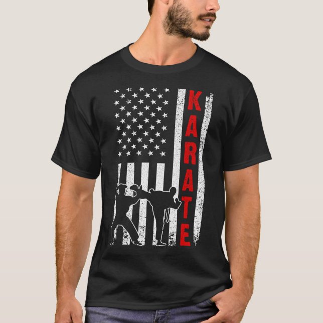 T-shirt Drôle Américain Karate Art Pour Hommes Femmes Kara (Devant)
