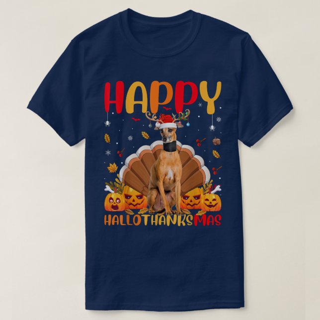 T-shirt Drôle Amoureux Chien Happy Italien Greyhound Chien (Design devant)
