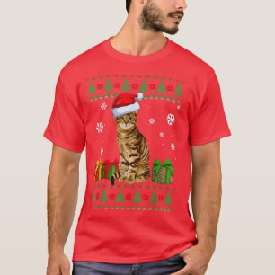 T-shirt Drôle Amoureux de les chats mignon Chat Santa Hat