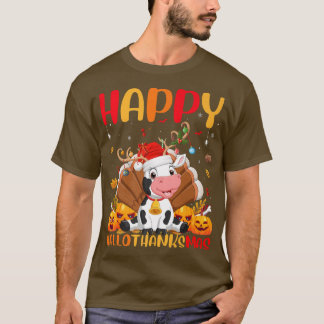 T-shirt Drôle Amoureux des animaux Vache Happy Vache Bonjo
