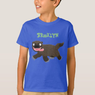 T-shirt Drôle animal avide de carcajou