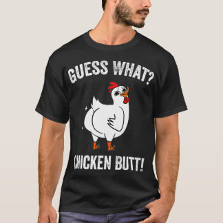 T-shirt Drôle animal Devinez ce poulet Butt mignon poulets