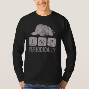 T-shirt Drôle Animal Nap Tableau Périodique Pj Cute Sleepi