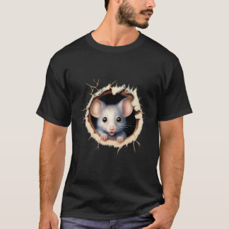 T-shirt Drôle Animal Souris Lover Lover Rat Dons Pour Rat