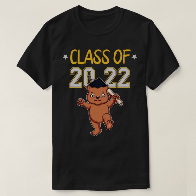 T-shirt Drôle Animaux De Graduation Classe De 2022 Diplômé (Design devant)