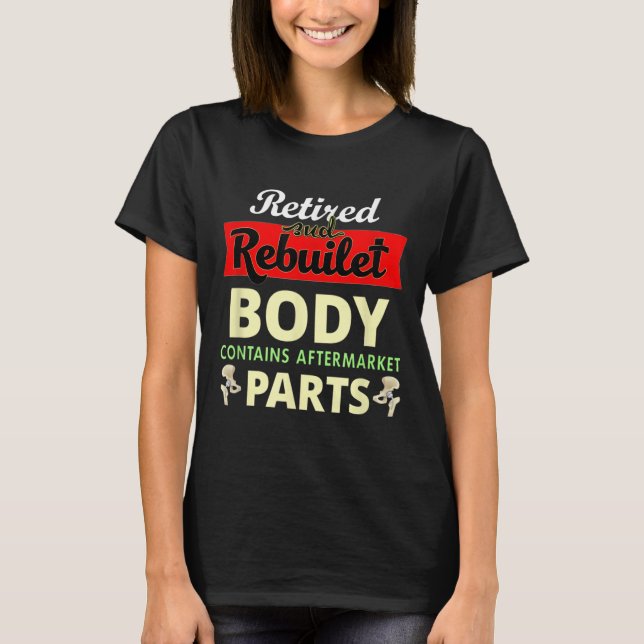 T-shirt Drôle après la chirurgie de hanche récupération bi (Devant)