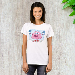 T-shirt Drôle argent Cerveau Cartoon Euro Cash Adeur