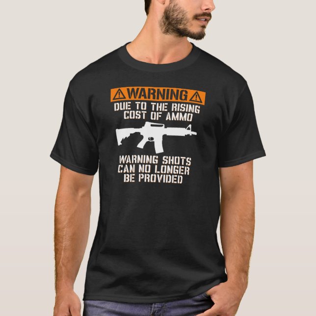 T-shirt Drôle ! Aucuns coups de semonce (Devant)