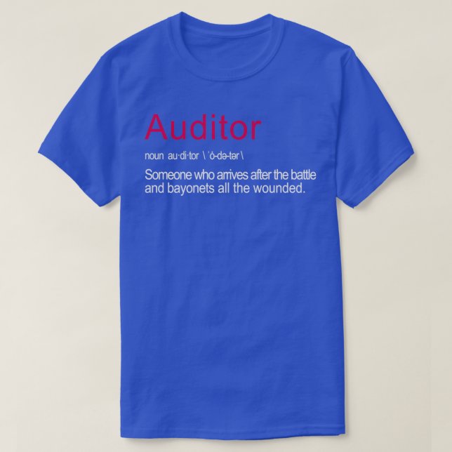 T-shirt Drôle Auditeur Définition d'emploi Cadeau pour les (Design devant)