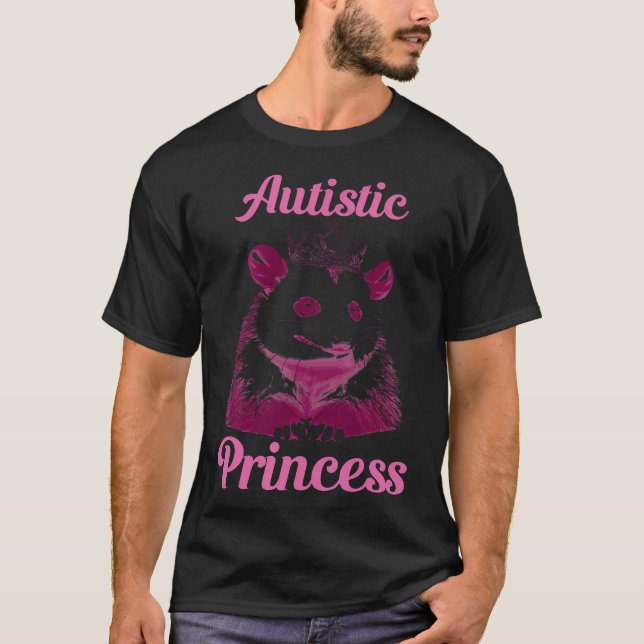 T-shirt Drôle Autiste Princesse (Devant)