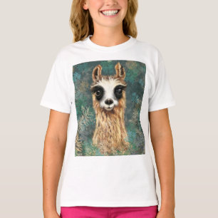 T-shirt drôle avec Curious Baby Llama