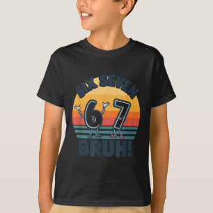 T-shirt drôle avec les numéros 6 et 7 Memes 67 Six