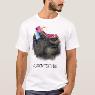 T-shirt drôle avec mandrill en colère et texte per