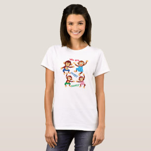 T-shirt drôle avec singes pour une famille joyeuse