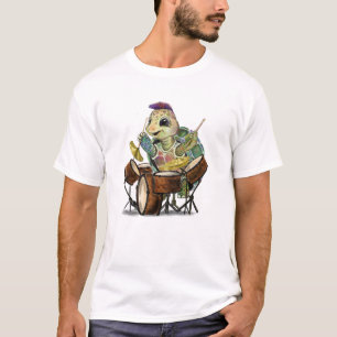 T-shirt drôle avec tambour tortue