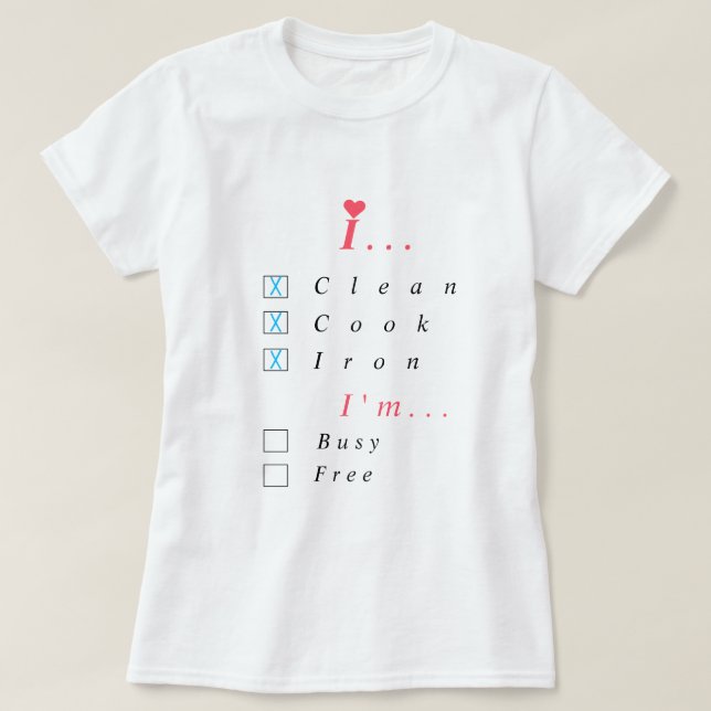 T-shirt drôle avec texte ou ajouter votre statut / (Design devant)