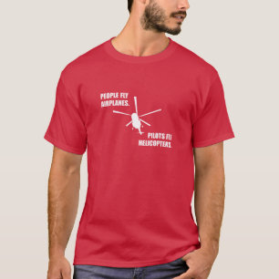T-shirt Drôle avion volant hélicoptère cadeau pilote