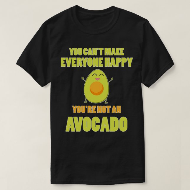 T-shirt Drôle Avocado Dire s Vegan Vegetarian Gift 2 (Design devant)