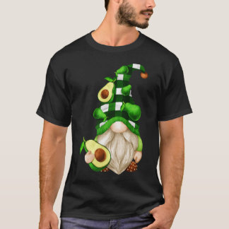 T-shirt Drôle Avocado Gnome Pour Xmas Matching Couple & Ve