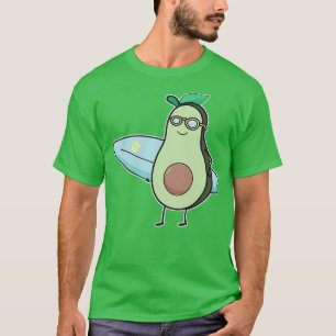 T-shirt Drôle Avocado Surfing Drôle Cadeau Pour Surfer