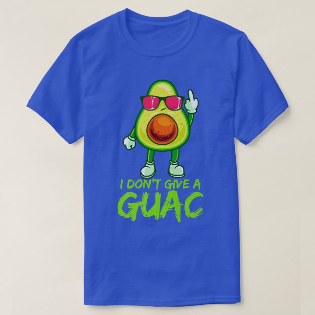 T-shirt Drôle avocat guacamole disant Ne donnez pas de gua (Design devant)
