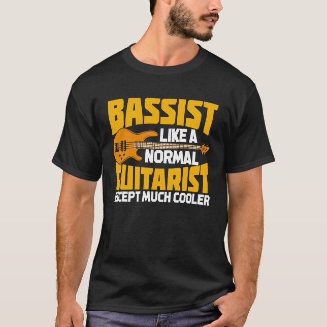 T-shirt Drôle Baid Lecteur de basse cadeau (Devant)