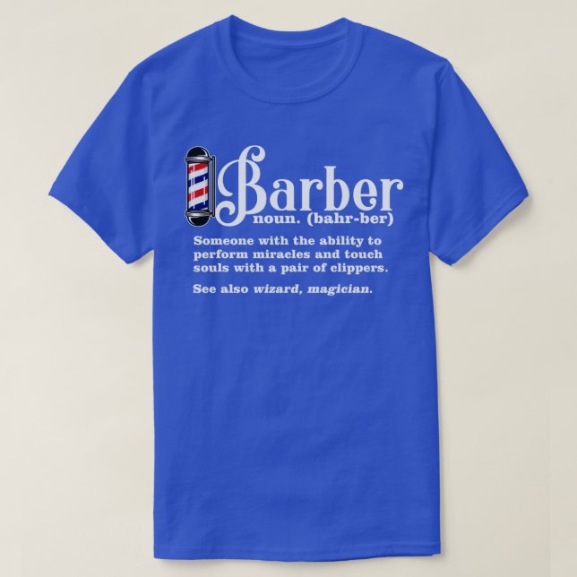 T-shirt Drôle Barber Définition (Design devant)