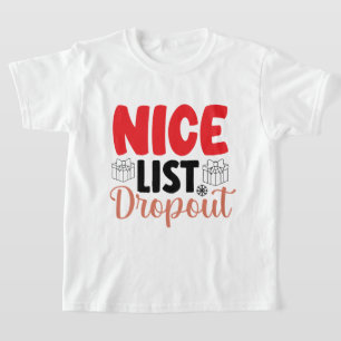 T-shirt drôle belle liste décrochage Noël
