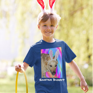 T-shirt Drôle berger allemand chien et lapin de Pâques ore