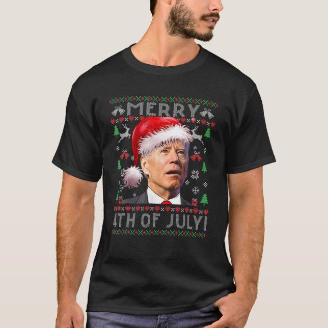 T-shirt Drôle Biden Dazed Confus Joyeux 4 juillet (Devant)