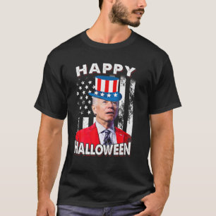 T-shirt Drôle Biden Happy Halloween Confus 4 juillet U