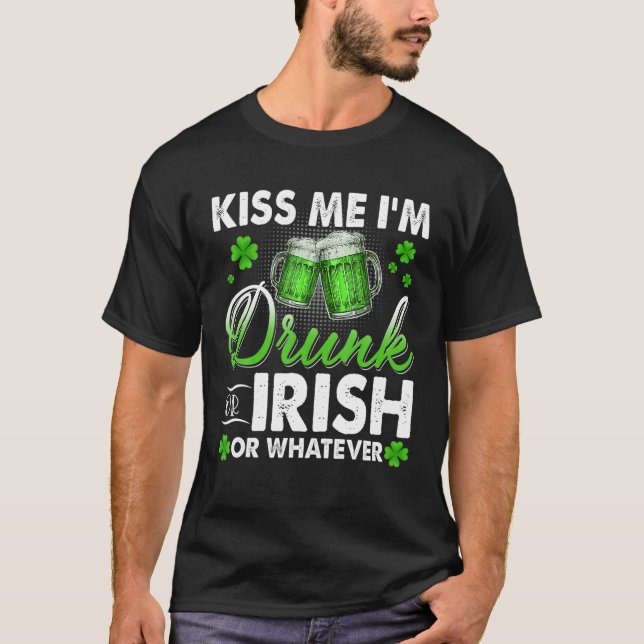 T-shirt Drôle Bière Drunk Irlandais Happy Patrick's Day Lu (Devant)
