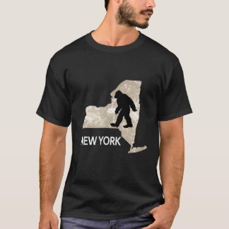 T-shirt Drôle Bigfoot Je Crois Aime New York Ny