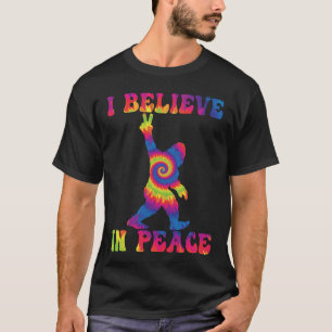 T-shirt Drôle Bigfoot Je Crois En La Paix
