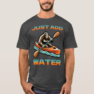 T-shirt Drôle Bigfoot Kayaking Ajouter de l'eau
