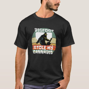 T-shirt Drôle Bigfoot Tee Men Sasquatch Stole My Weed Wei