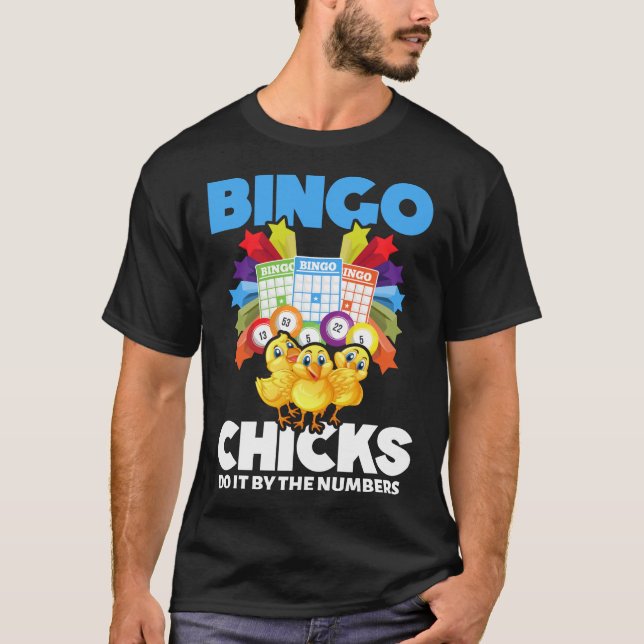T-shirt Drôle Bingo Femmes Joueuses de Bingo Filles (Devant)