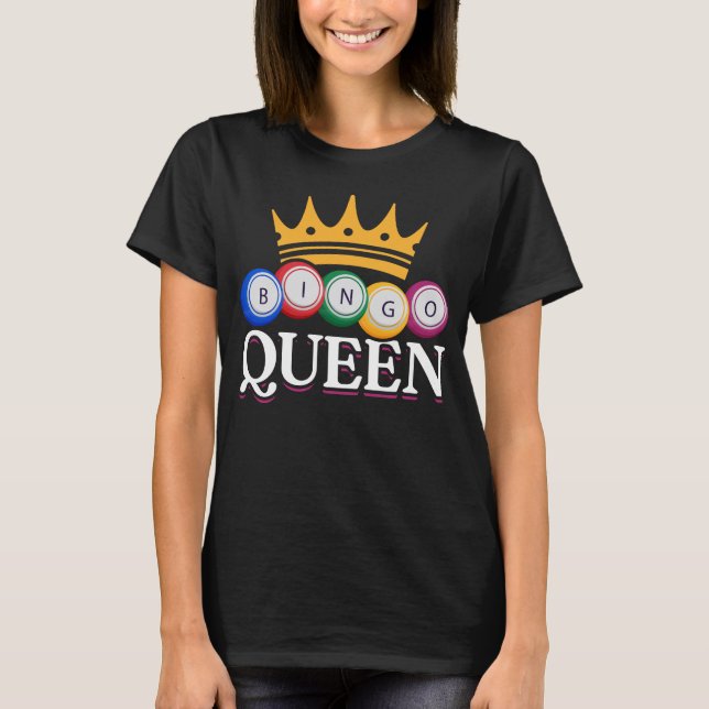 T-shirt Drôle Bingo Girl Bingo Balls Queen Femmes (Devant)