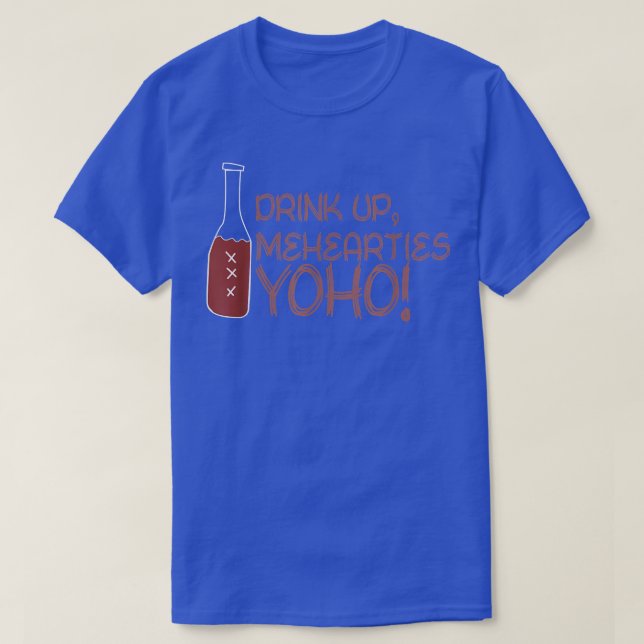 T-shirt Drôle Boire, Mehearties Yoho Apparel  (Design devant)