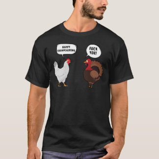 T-shirt Drôle Bon thanksgiving Poulet Vs Turquie Essenti