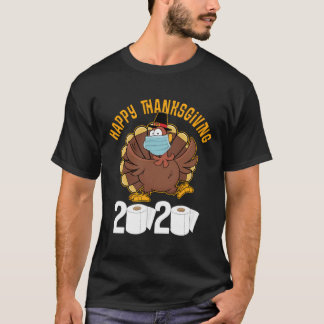 T-shirt Drôle Bon thanksgiving Turquie Face Masque Quarant