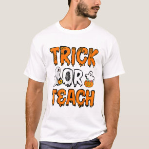 T-shirt Drôle Boo Ghost Trick Ou Enseignant Ghost Hallo